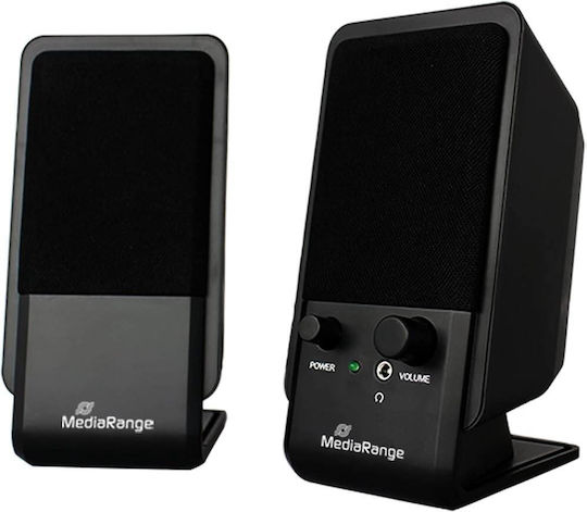 MediaRange MROS352 Computerlautsprecher 2.0 mit Leistung 6W in Schwarz Farbe