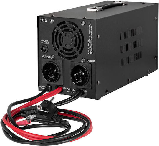 Rebel POWER-1000-LFP4 Καθαρού Ημιτόνου Inverter Ισχύος 700W με Τάση Εισόδου 12V