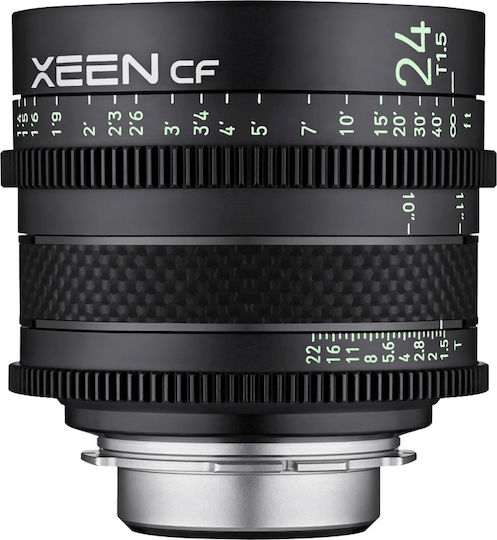 Samyang Full Frame Φωτογραφικός Φακός Xeen CF 24mm T1.5 Pro Cine Σταθερός για Canon EF Mount Μαύρος