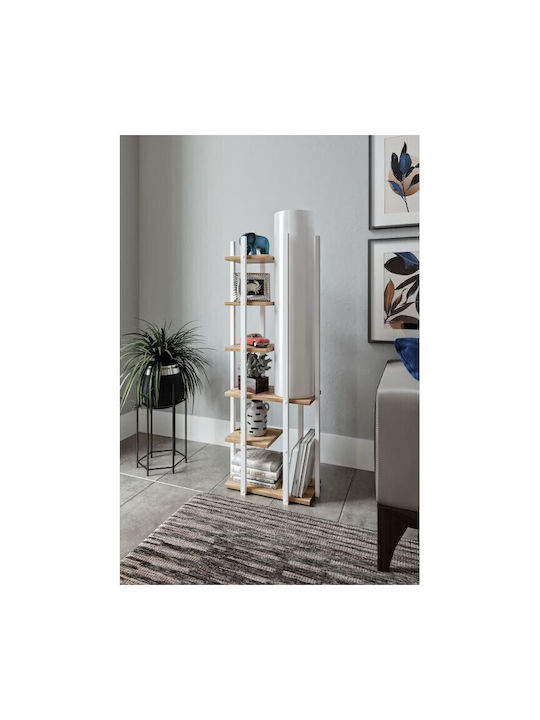 Floor Lamp Model Moda White Natural Floor Lamp Model Moda White Natural