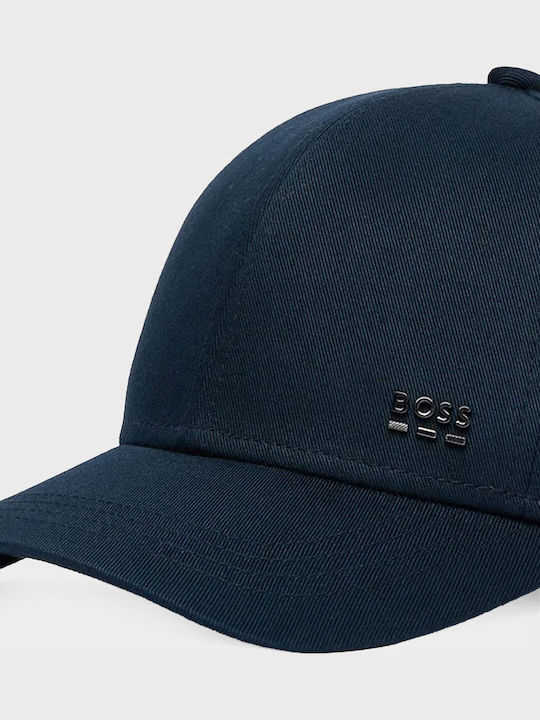 Boss Cotton-twill Cap Metal Logo Rivet Zed-boss-me Dark Blue Jockey Men's Dark Blue 50555479-404