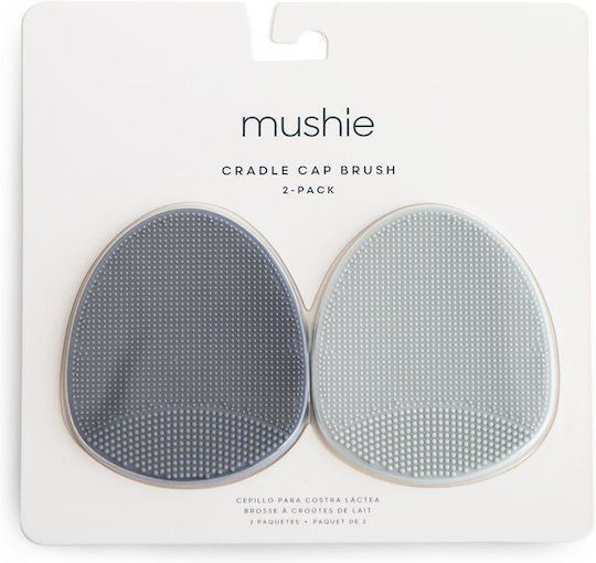 Mushie Babybürste & Kamm Blau 2Stück
