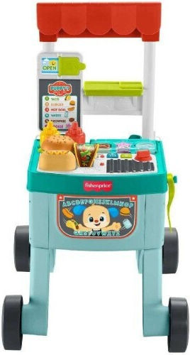 Fisher Price 4-in-1 Einkaufskorb mit Geräuschen Türkis