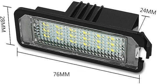 Best-Ka Светлини за регистрационната табела LED за Seat Алтеа / Exeo / Ибица / Леон Skoda Изключителен Volkswagen Лупо / Сцироко / Поло / Пасат / Пасат СС / Фаетон / Еос 1бр