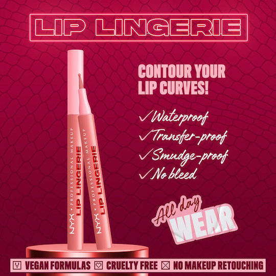 NYX Professional Makeup Lip Lingerie Μολύβι Χειλιών 07 Cuff Me