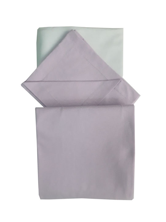 Beboulino Baby Sheets Set Crib Flannel Purple 180x100cm 2pcs