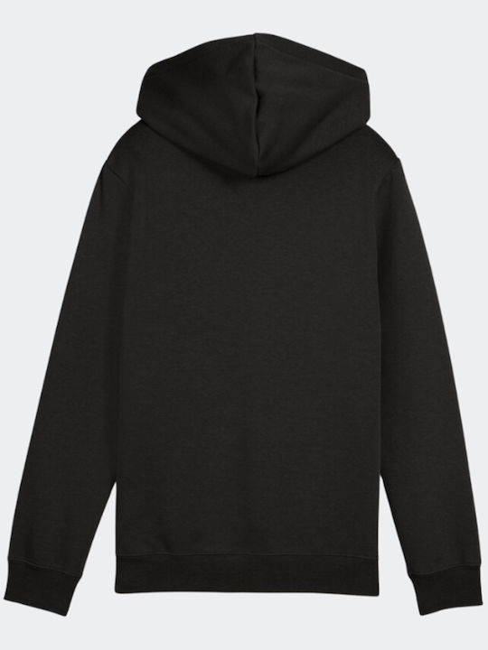 Kids Sweatshirt with Hood and Pockets Black