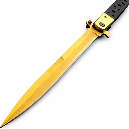 Stiletto Taschenmesser Gold Set 3Stück