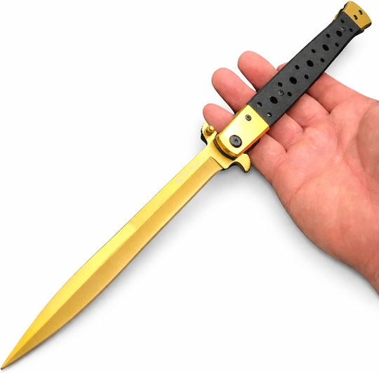Stiletto Taschenmesser Gold Set 3Stück