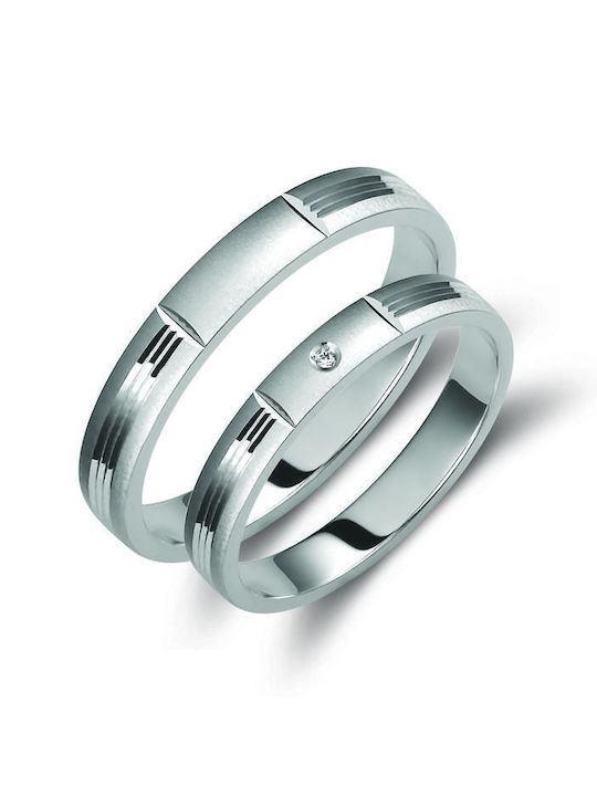 Βέρες Valauro 14κ Λευκός Χρυσός 3.50mm Βέρες Valauro 14κ Λευκός Χρυσός 3.50mm