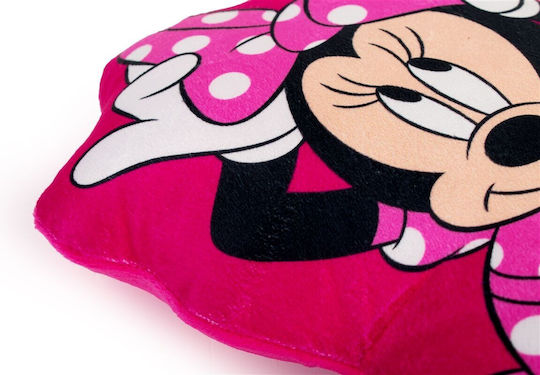 Disney Детска Декоративна Възглавница 3D Disney Home Minnie Фуксия 19x33см