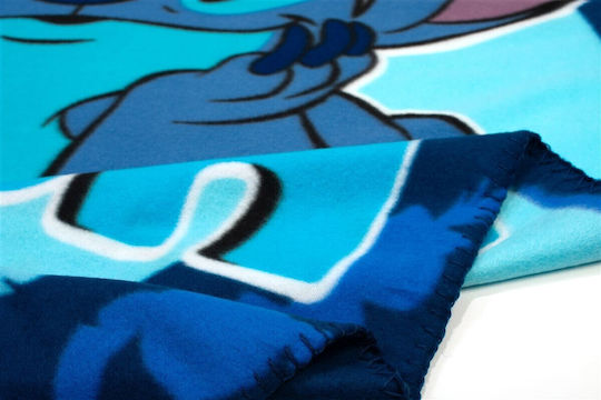 Dimcol Κουβέρτα Fleece Blue 140x100εκ.