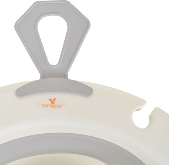 Cangaroo Foldable Baby Bath with Thermometer Gray