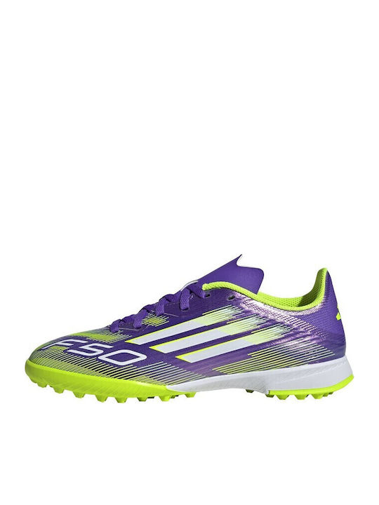 F50 League TF Ghete De Fotbal Pentru Copii Cu Talpă Cu Crampoane Violet