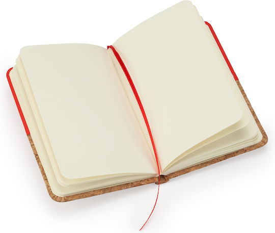 Carnet 80 Foi A6 cu Pagini Albe și Elastic Portocaliu