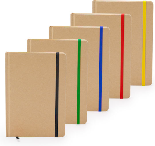 Carnet 100 Foi A5 cu Elastic Roșu