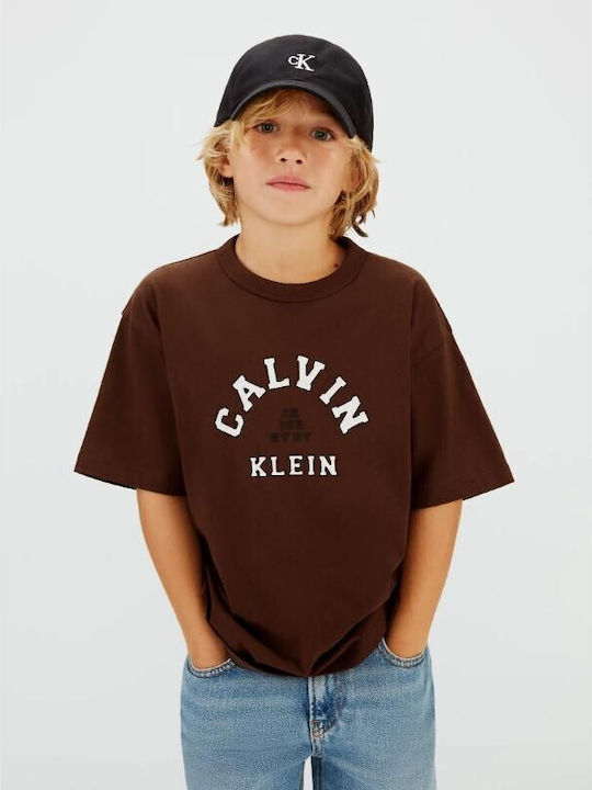 Kids' Shirt Short Sleeve Brown