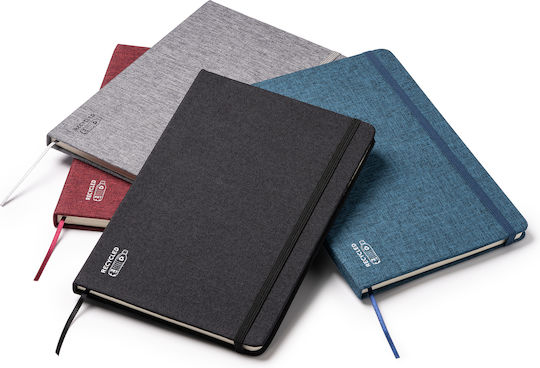 Notebook 80 Sheets A5 with Elastic Gray