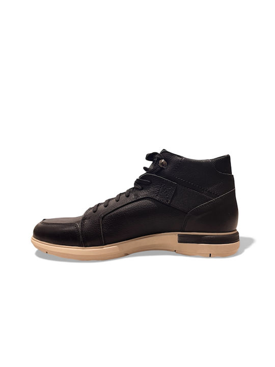 Leder Schwarz Herrenstiefel
