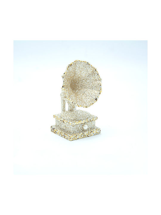 Στολίδι Σαμπάνια Ακρυλική Εκρού 5.3x10.6cm