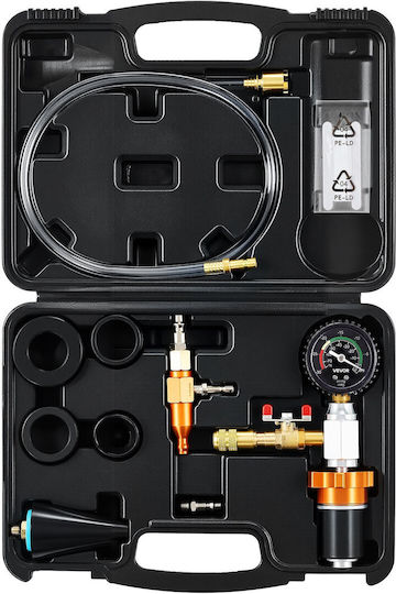 Vevor Σετ Αναπλήρωσης Ψυκτικού Κενό Αέρος Αυτοκίνητα Συμπεριλαμβανομένου Μετρητή Φορητής Εργαλειοθήκης Srqlqytctjftcvluf002v0