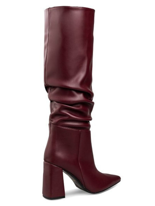 Synthetic Leather Women's Boots Red
