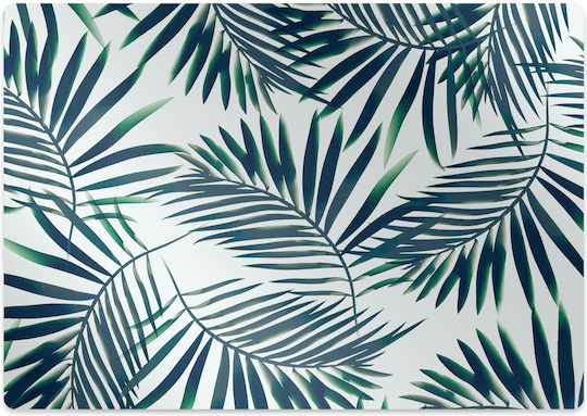Office Chair Mat Floor Covering Design Floor Protection Green Leaves 120x90 Cm