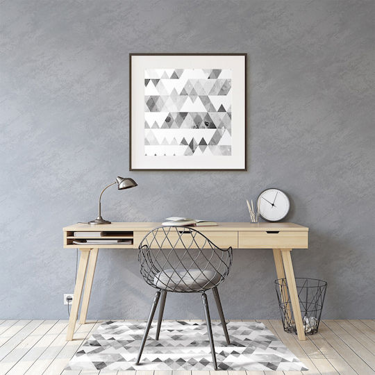 Protecție Pardoseală Profesională Birou Triunghiuri Gri 120x90 Cm