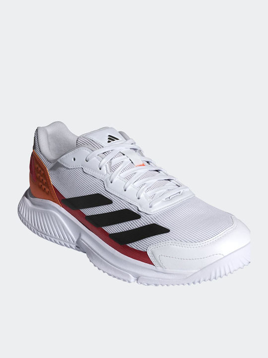 adidas Courtquick Ανδρικά Παπούτσια Padel Λευκά