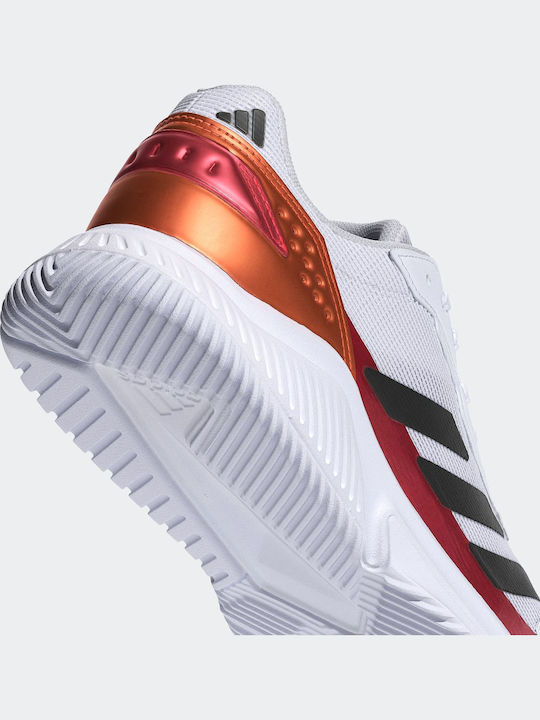 adidas Courtquick Ανδρικά Παπούτσια Padel Λευκά