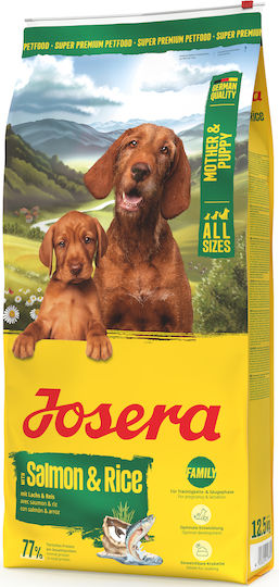 Josera 12.5kg Dry Food Gluten-Free for Puppies with Salmon, Rice and Chicken