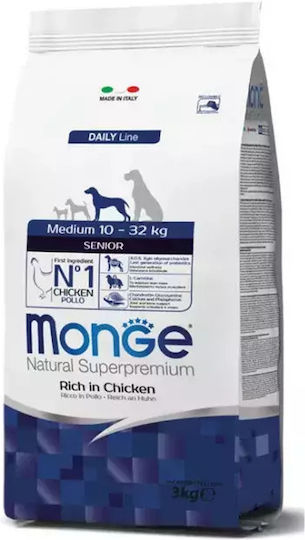 Daily Line Senior Medium 3kg Dry Food for Senior Medium Breed Dogs with Chicken