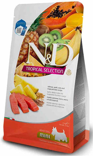 Farmina 5kg Dry Food with Few Grains for Adult Small Breed Dogs with Salmon