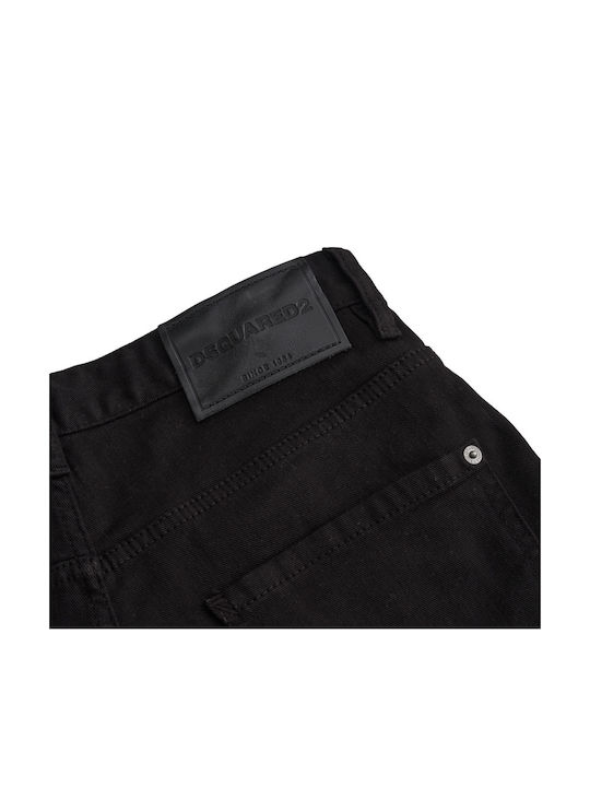 Men's Elastic Black Jeans Pants