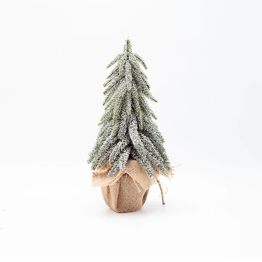 Christmas Decorative Plastic Tree 36cm Green 6pcs