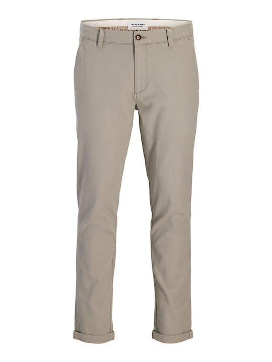 Hose Chino Elastisch in Schlanker Passform Vetiver