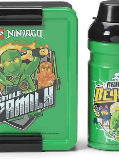 LEGO Ninjago Пластмасово детско сетче за храна Ninjago Зелен