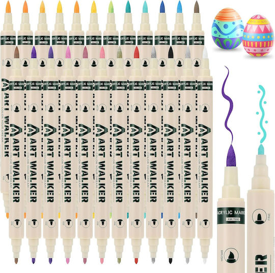 Markere Acrilice Multicolor 24buc