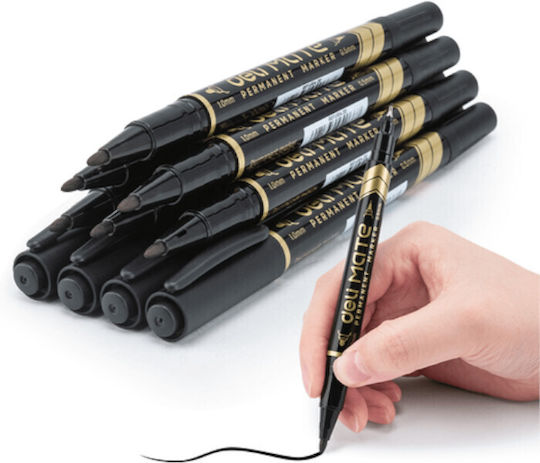 Deli Permanentmarker Black 12Stück