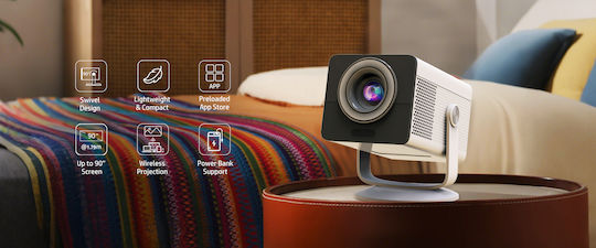 HP MC400 Projector LCD HD LED Lamp with Built-in Speakers White