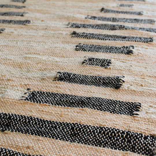 Ravelia Abacus Rectangular Summer Wicker Rug Beige 120x180cm