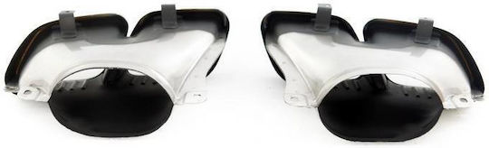 Exhaust Mufflers Mercedes-benz Gle Coupe C167 Suv W167 2019+ Piano Black 2 Double