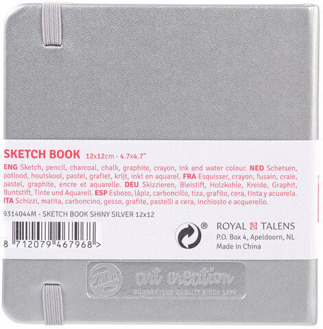 Royal Talens Sketch Pad Sketchbook Art Creation Shiny Silver