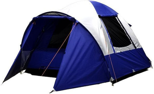 Hupa Astra 4P Summer Camping Tent Tunnel Blue with Double Cloth for 4 People 220x250x170cm