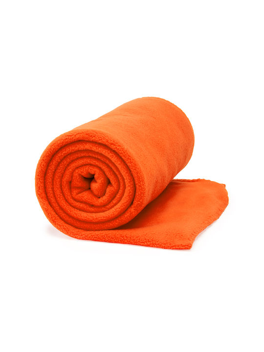 Pătură Polar Fleece Canapea 120x150 cm Portocaliu