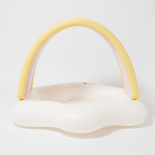 Sunnylife Princess Swan Children's Round Swimming Pool PVC 100lt Inflatable 120x90cm White