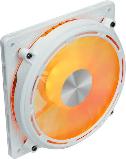 Darkflash Explore DE8 Gehäuselüfter 120mm (1900rpm / 55.22cfm) mit ARGB Beleuchtung und Verbindung 4-Pin PWM Weiß