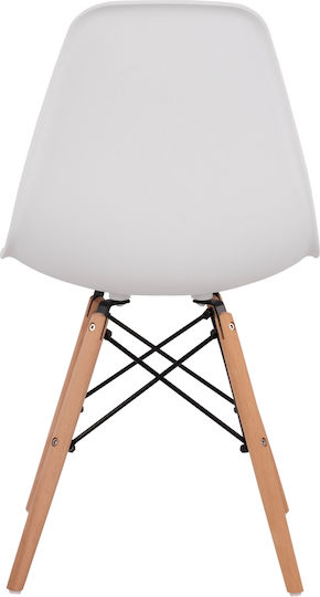 Twist Stühle Speisesaal White 2Stück 46x50x82cm
