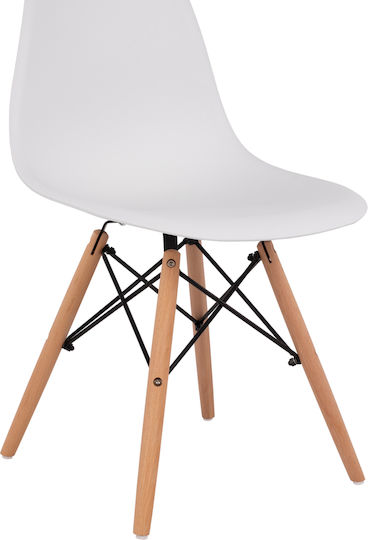 Twist Stühle Speisesaal White 2Stück 46x50x82cm