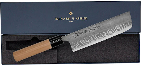 Tojiro Кован Нож Aogami Nakiri от Дамаска Стомана 16.5см
